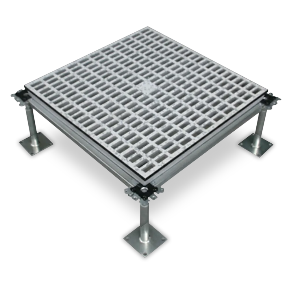 พื้นยกอลูมิเนียม (Aluminum Raised Floor) เกรดพรีเมียม ป้องกันไฟฟ้าสถิต | VOV Group
