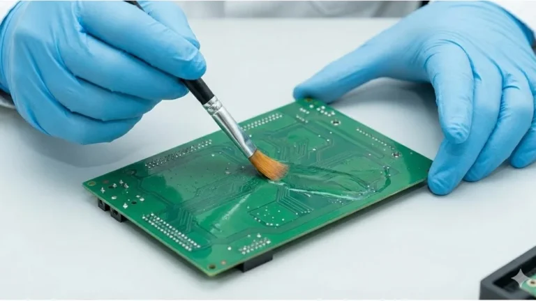 ขั้นตอนที่ 2: วิธีการทาสารเคลือบแผงวงจร FG-3650 ด้วยแปรงอย่างละเอียด