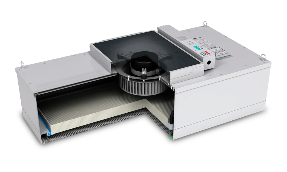 ชุดพัดลมกรองอากาศ Fan Filter Unit (FFU) ประหยัดพลังงาน เสียงเงียบ เหมาะสำหรับระบบลม Laminar Flow ในห้องสะอาดอุตสาหกรรม