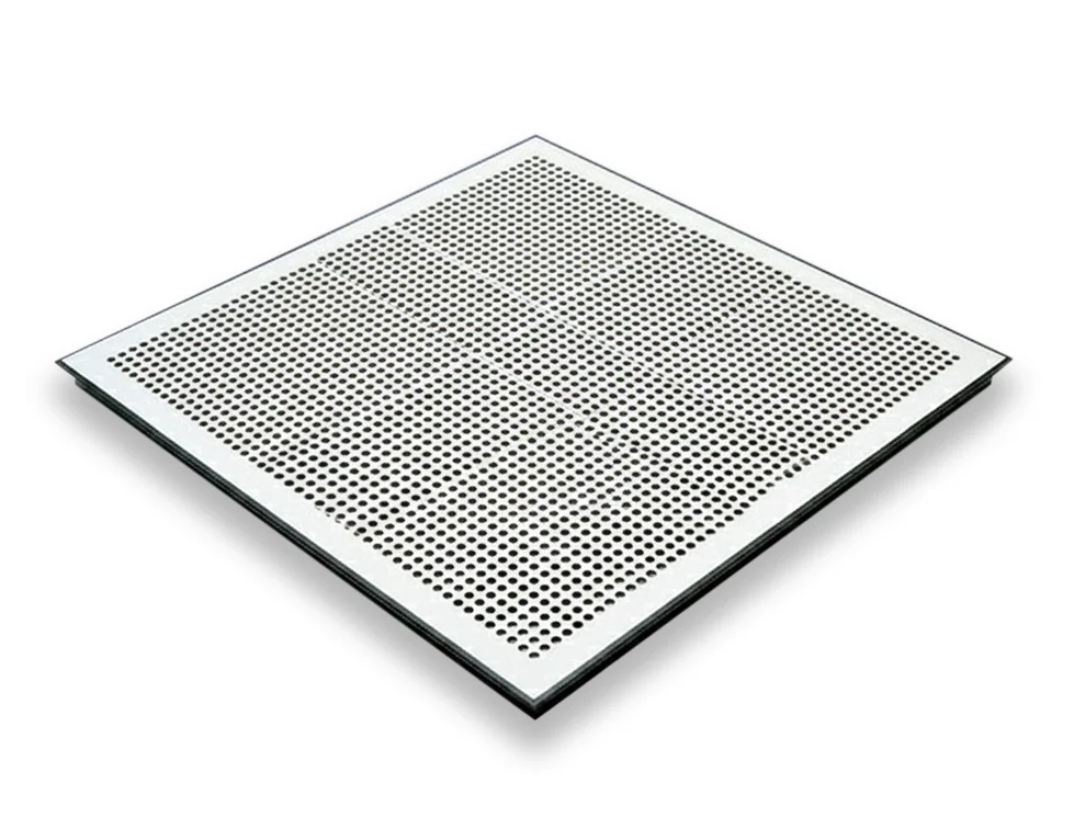 แผ่นพื้นยกเจาะรู (Perforated Raised Floor Panel) ชนิดระบายอากาศ ป้องกันไฟฟ้าสถิต ออกแบบเฉพาะสำหรับห้อง Data Center