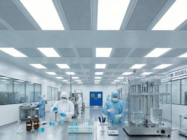 ห้องปฏิบัติการทางเคมีและห้องแล็บมาตรฐาน Cleanroom Class 5-8 พร้อมระบบควบคุมอากาศบริสุทธิ์