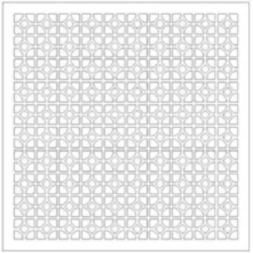 รูปแบบลายฉลุรูระบายอากาศ (Perforated Pattern) ของแผ่นพื้นยกที่มีพื้นที่เปิดโล่ง 55% เพื่อการหมุนเวียนอากาศสูงสุด