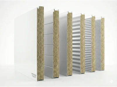 ผนังทนไฟ Rock Wool Sandwich Panel มาตรฐานการกันไฟระดับสูง