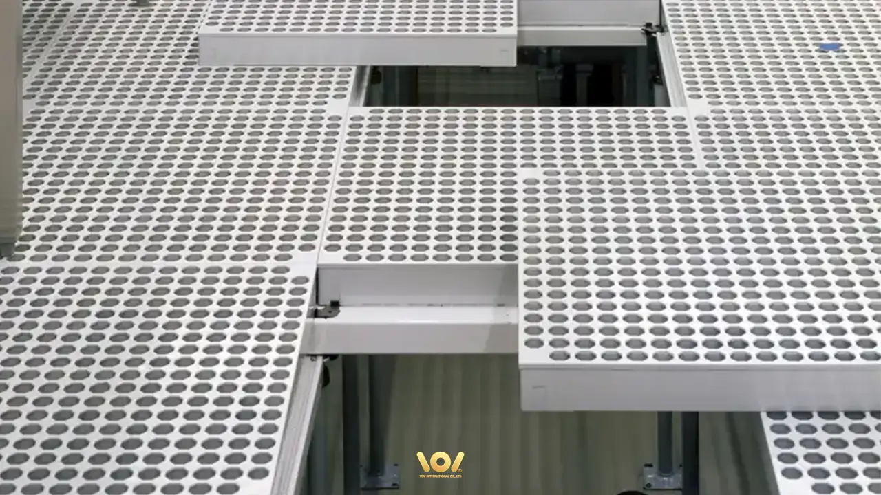 แผ่นพื้นยกแบบมีรูระบายอากาศ ช่วยการไหลเวียนอากาศในห้อง Cleanroom