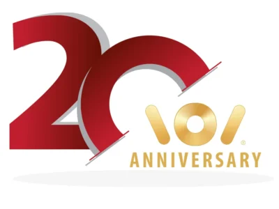 โลโก้ครบรอบ 20 ปี VOV International ประสบการณ์ที่ยาวนานในอุตสาหกรรมห้องสะอาด